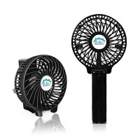 CFZC Newest Mini Personal Rechargeable Handfans USB Battery Operated Electric Personal Fans for Home Desktop Travel and Outdoor 18650 Battery USB Cord included(color Black) - B07BGWPX6H